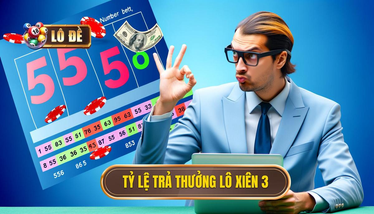 Tỷ lệ trả thưởng khi chơi Lô xiên 3